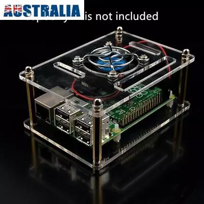 $14.75 • Buy Arcylic Clear Case Shell Cooling Fan Heatsink For Raspberry Pi 3/2 Model B/B+