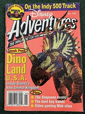Disney Adventures Magazine May 1998 Dino Land USA The Indy 500 Track Bone Comic • $8
