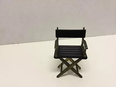Directors Chair Magnetic Paper Clip Holder (Black & Gold) Brass Tone 4” X 2.5” • $6.75