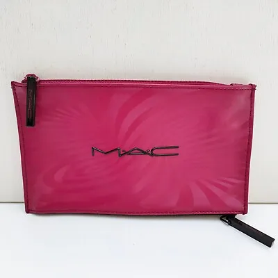 MAC Purple Double Zip Makeup Cosmetic Bag Case Travel Toiletry Pouch Brand NEW • $14.95
