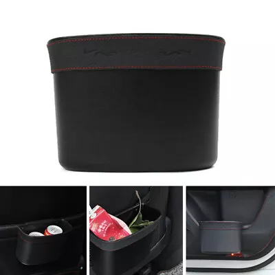 $15.97 • Buy 1x Car Door Trash Rubbish Can Garbage Dust Seatback Dustbin Case Bag Storage Box