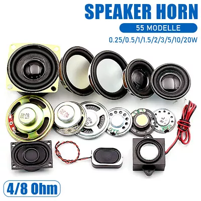Face Small Horn Speaker DIY 0.25W - 20W Watt 4/8 Ohm Speaker Audio Accessories • £57.71