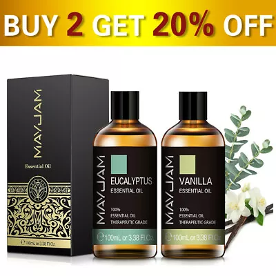 MAYJAM Pure Vanilla Essential Oil Fragrance Aroma Diffuser Perfume Oil 100/200ml • $22.99
