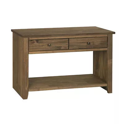 Havana 2 Drawer Console Hall Table  Mexican Pine Aztec Stain • £77.49