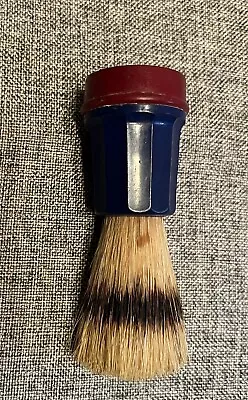 Vintage Made Rite USA Sterilized Shaving Brush  7 Blue And Red • $12.95