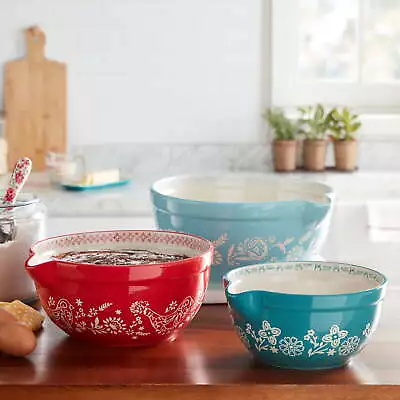 Mazie 3-Piece Ceramic Mixing Bowl Set • $24.92