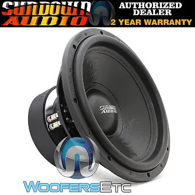 Sundown Audio U-15 V2 D4 15  Sub 1750w Rms Dual 4-ohm Subwoofer Bass Speaker New • $569.99