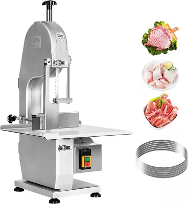 Commercial Electric Meat Bandsaw Stainless Steel Countertop Bone Saw Machine • $79.99