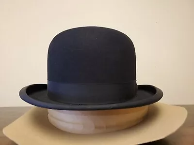 Stetson Maurice Rothschild Derby Bowler 'Standard Quality' Black Hat Size 7 1/4 • $150