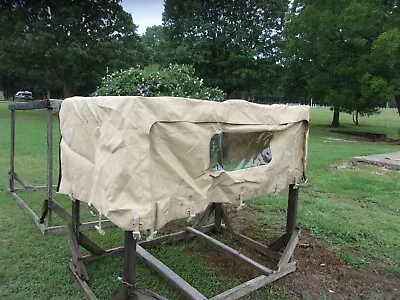  Military Surplus Back Cargo Cover Soft  Tan 4 Man Truck M998 Hmmwv Army Stained • $245