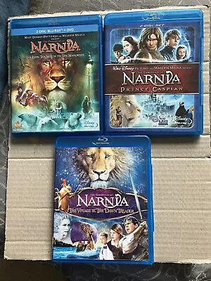 The Chronicles Of Narnia Prince Caspian Voyage Of Dawn Treader Blu-ray 3 Movie • $18.99