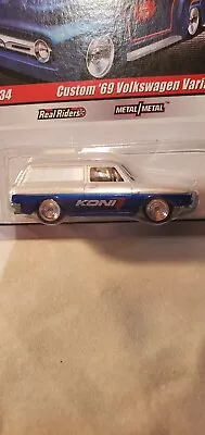 Hot Wheels Slick Rides Custom '69 Volkswagen Variant KONI Real Riders On Card • $3