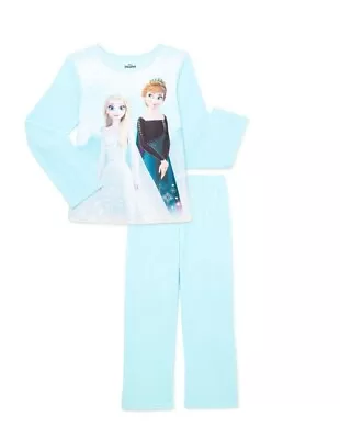 Girls Long Sleeve Pajama Set Light Blue Disney Frozen 2 Size: 6/6X • $7.99