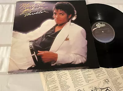 Michael Jackson - Thriller - 1982 Epic Records Po Rock R&b Vinyl Lp • $19.50