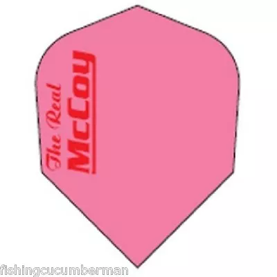 £3.29 • Buy 5 SETS OF McCOY  EXTRA STRONG DART FLIGHTS FLURO PINK