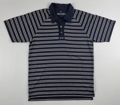 Oakley Mens Short Sleeve Polo Shirt  Size Med Striped Vintage • $25