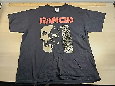 Rancid Skull Nihilism Black T-Shirt Machete 2006 Delta Pro Rate Size XL Rare • £34.99