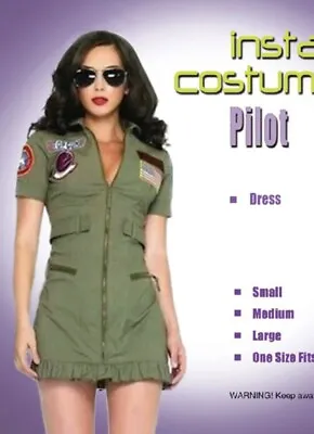 Pilot Air Force Costume Small Top Gun Inspired Dress Aviator Woman’s • $34.99