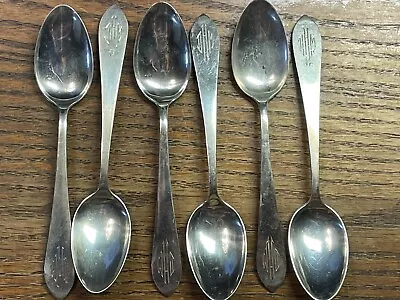 1932 Manchester Sterling Silver Spoon Lot Of 6 - 122g Pilgrim Jewelry Parts 925 • $100