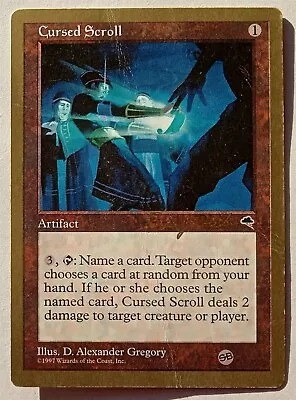 Magic MTG - Cursed Scroll - World Championships 1998 - Creased • $3.50