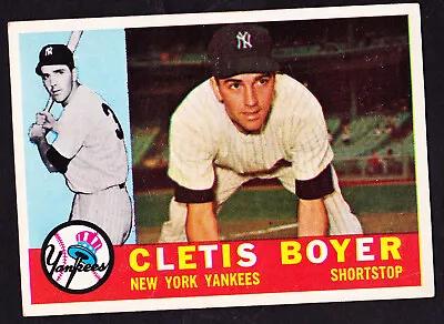 1960 Topps #109 Clete Boyer Yankees • $13