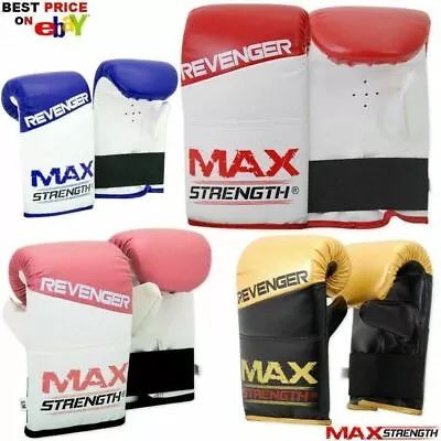 Bag Mitts Boxing Gloves MMA UFC Muay Thai Training Grappling Punch Rex Leather • £10.85