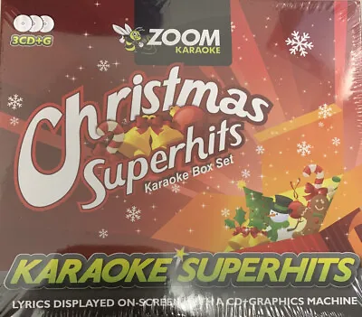 Zoom Karaoke Christmas Superhits - 3 CDG Box Set • £7.95