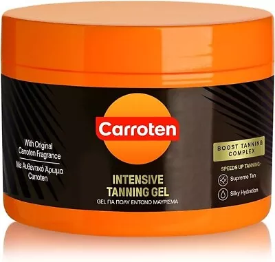 Carroten Intensive Tanning Gel 150 Ml Tan Accelerator Coconut Oil Vitamin A & E • £21.54