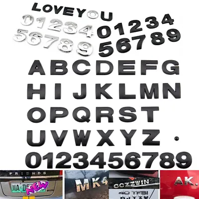 3D Self-adhesive Letter Number Car Badge Emblelm Tag Sticker Decal Home Auto Car • $2.19