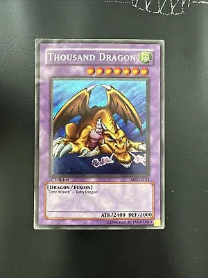 Yugioh Thousand Dragon Secret Rare Mrd-e143 1st Edition Played • £34.99