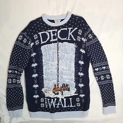 Game Of Thrones Christmas Sweater Ugly XXL Deck The Wall GOT 100% Cotton • $17.99