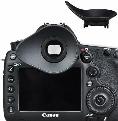 Eye Shape Soft Eyecup For Canon Replace ED EF Eyepiece Viewfinder • $18.38