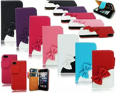 £6.45 • Buy Stylish Leather Bow Flip Wallet Case Cover For New Apple I Phone 6 4.7 Plus 5.5