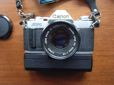 Canon AV1 SLR 35mm Film Camera Outfit With Lots Of Extras • £95