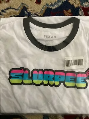 Slurpee Bright Neon Logo Retro T-Shirt 2023 Edition 7-11 7-ELEVEN Medium • $4.99