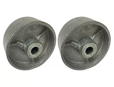 2 Caster Wheels Set 4  5  6  8  Steel Wheel Set With Bearing & Kit  • $44.99