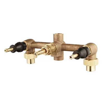 8 Inch Fixed Brass 3-Handle Valve Body Shower Design 1/2 In Inlet And Outlet NEW • $73.63