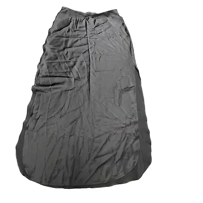 Banana Republic Maxi Skirt Black Slit Elastic Waist Women's Size Medium NWT • $17.49