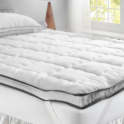 $47.99 • Buy DreamZ Pillowtop Mattress Topper Luxury Bedding Mat Pad Protector Cover All Size