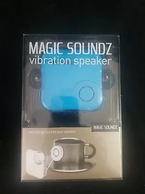 NEW Magic Soundz Vibration Speaker Blue Everything Could Be Your Speaker • $13.99
