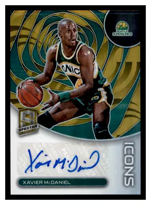 2022-23 Panini Spectra Xavier McDaniel Icons Gold Auto 1/10 Seattle Supersonics • $3.25