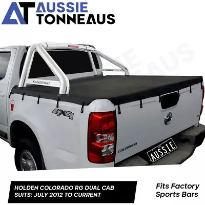 Bunji Tonneau Cover For Holden Colorado RG Dual Cab Ute July2012-Cur W SportsBar • $259