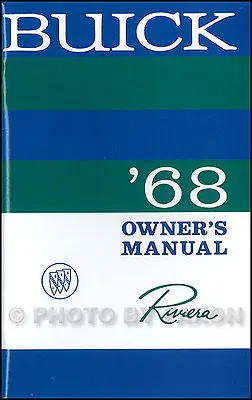 1968 Buick Riviera Owners Manual NEW Owner User Instruction Guide Book • $82.03