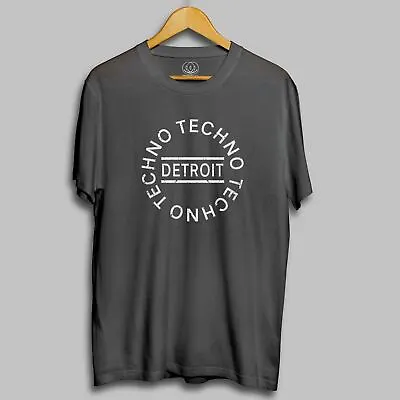 Detroit Techno Circle Logo T Shirt - Acid House Rave Underground Resistance • £16.95