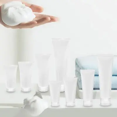 6 Pieces Makeup Sample Soft Container Tube Bottle Vial Jar Pot Case With Lid • £5.09