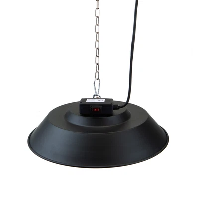 £147.99 • Buy Ceiling Mounted Halogen Heater Black Slim Instant Heat Gazebo Lamp