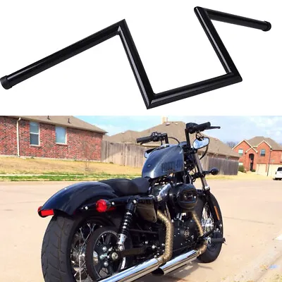 8  Rise Z-Bars 1  Handlebars For Harley Sportster XL883 1200 Custom Softail Dyna • $81.65