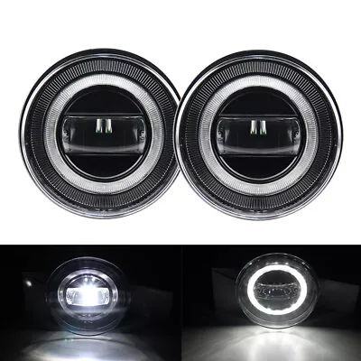 For 2007-2013 GMC Sierra 1500 2500 3500 Round 6000K LED Bumper Fog Lights DRL • $60.02