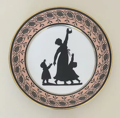 Rare Portugal Mottahedeh Dinner Plate Angerstein Family Silhouette Pattern • $20