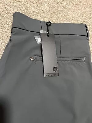 Greyson Golf Montauk Shorts Scarab Gray Size 35 $118 • $69.99